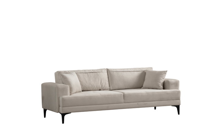 Atelier Del Sofa Sofá de 3 Plazas Astana 3 Seater - Ecru, Largo 234cm, Ancho 100cm, Alto 78cm